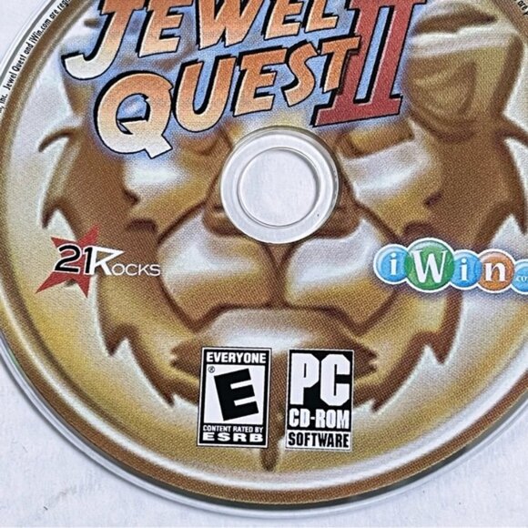 Jewel Quest II Games PC Games CD ROM E ESRB iWin Games 2007 21 Rocks - Picture 2 of 4